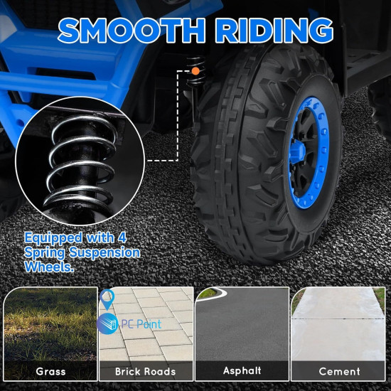 Акумулаторно бъги MINI 4X4 12V,MP3 плейър, с меки гуми и WiFi дистанционно с Кожена седалка Акумулаторно бъги MINI 4X4 12V,MP3 плейър, с меки гуми и WiFi дистанционно с Кожена седалка