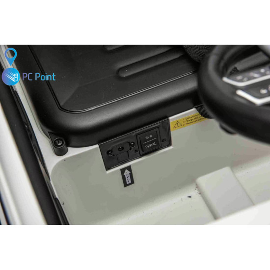 Лицензиран Акумулаторен джип Mercedes G 580 AMG Premium 12V/7Ah,70W ,MP3 плейър, Кожена седалка, EVA меки гуми, Металик боя 2026 г.