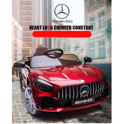 Mercedes Benz GT R 4x4 battery car with soft tires and leather seat 12V