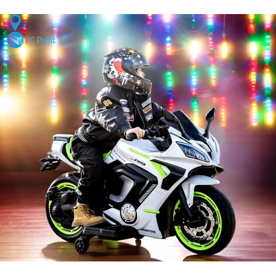 Battery-Powered Motorcycle Big Ninja 12V/7Ah, MP3 Player