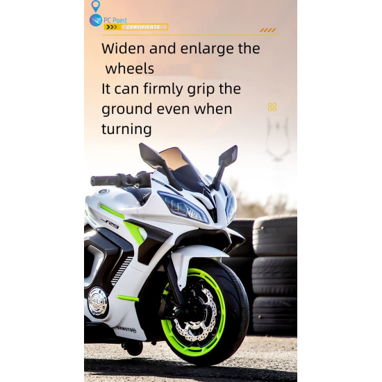 Battery-Powered Motorcycle Big Ninja 12V/7Ah, MP3 Player