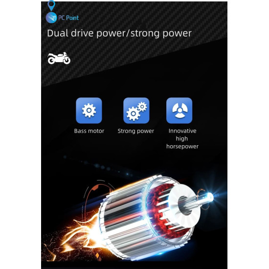 Battery-Powered Motorcycle Big Ninja 12V/7Ah, MP3 Player