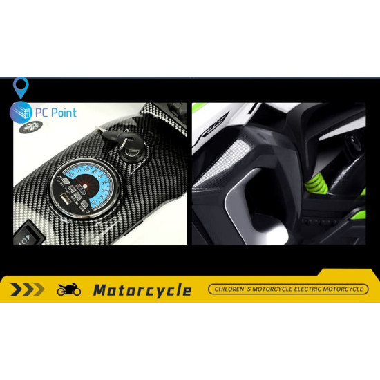 Battery-Powered Motorcycle Big Ninja 12V/7Ah, MP3 Player