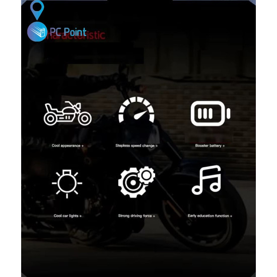 Battery-Powered Motorcycle SF Racing 12V/10Ah