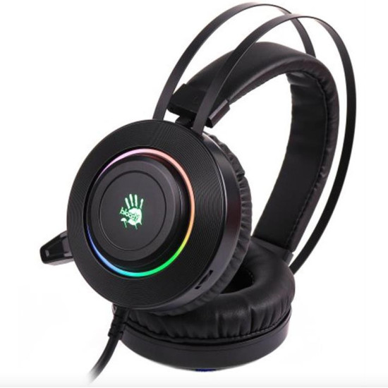 Геймърски слушалки A4TECH Bloody G521, Virtual 7.1, Omni-Directional микрофон, Черно/Червено