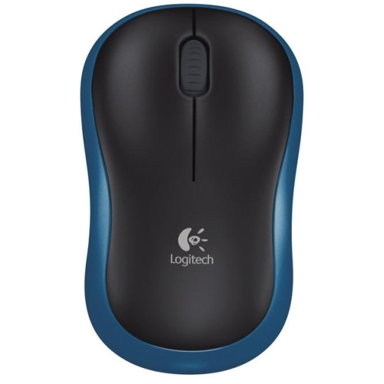 Безжична оптична мишка LOGITECH M185, Синя, USB