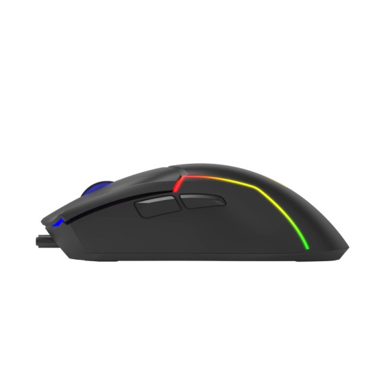 Marvo Геймърска мишка Gaming Mouse CAPO 35 Black M655 RGB - 12000dpi, 7 programmable buttons, 1000Hz