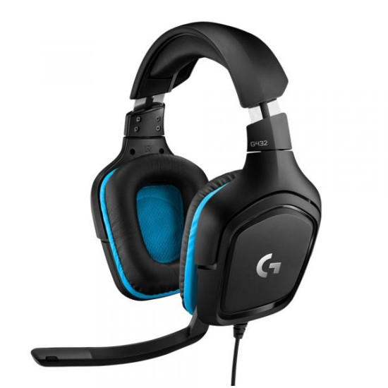 Геймърски слушалки Logitech G432, Микрофон, Черни