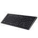HAMA Cortino keyboard and mouse set, Wireless, Black