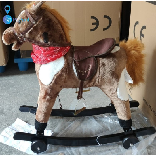 Детско конче-люлка 2в1 с колелца