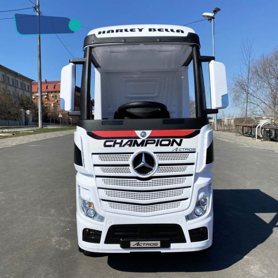 Mercedes ACTROS Licensed Electric Ride-On Truck with Trailer, 2×12V Batteries