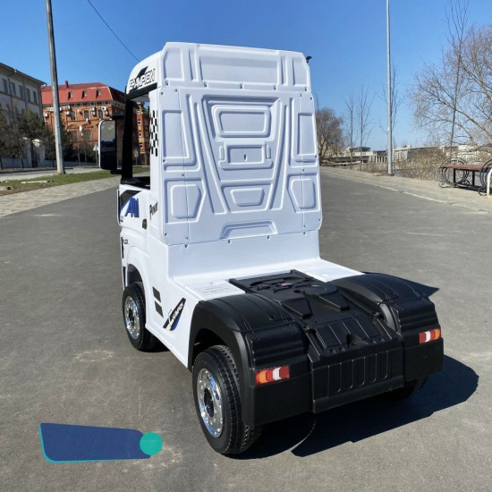 Mercedes ACTROS Licensed Electric Ride-On Truck with Trailer, 2×12V Batteries