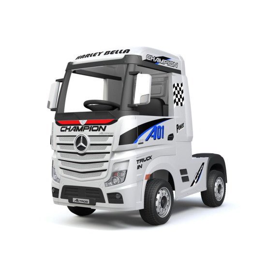 Mercedes ACTROS Licensed Electric Ride-On Truck with Trailer, 2×12V Batteries